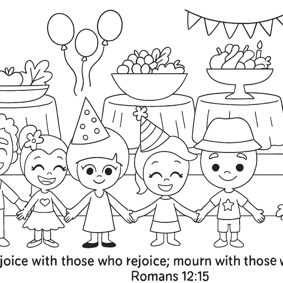 Bubu & Shelly's Birthday Bash! - Coloring Sheet Preview