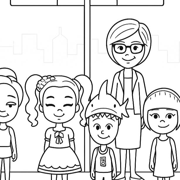 Ashley's Swim Test- Coloring Sheet Preview