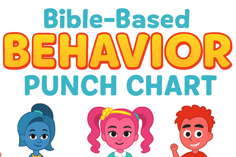 Bible Based Behavior Punch Chart