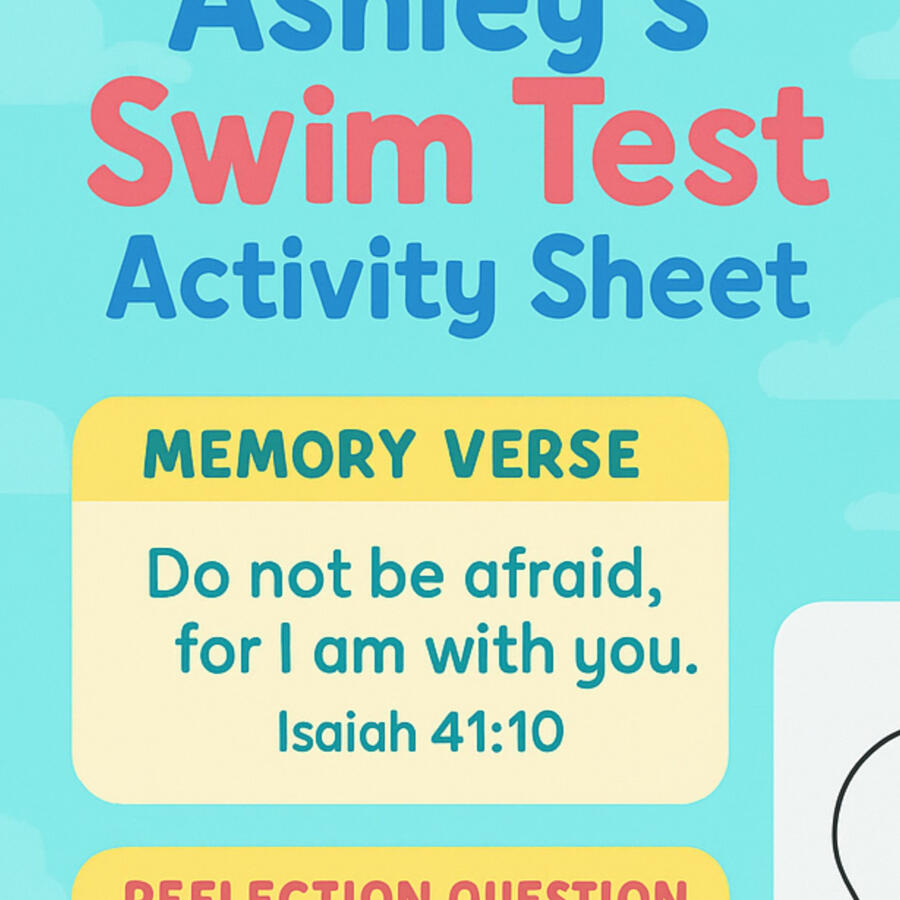 Ashley's Swim Test Activity Sheet