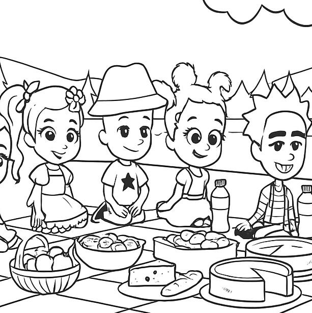 The Picnic Test Coloring Sheet!